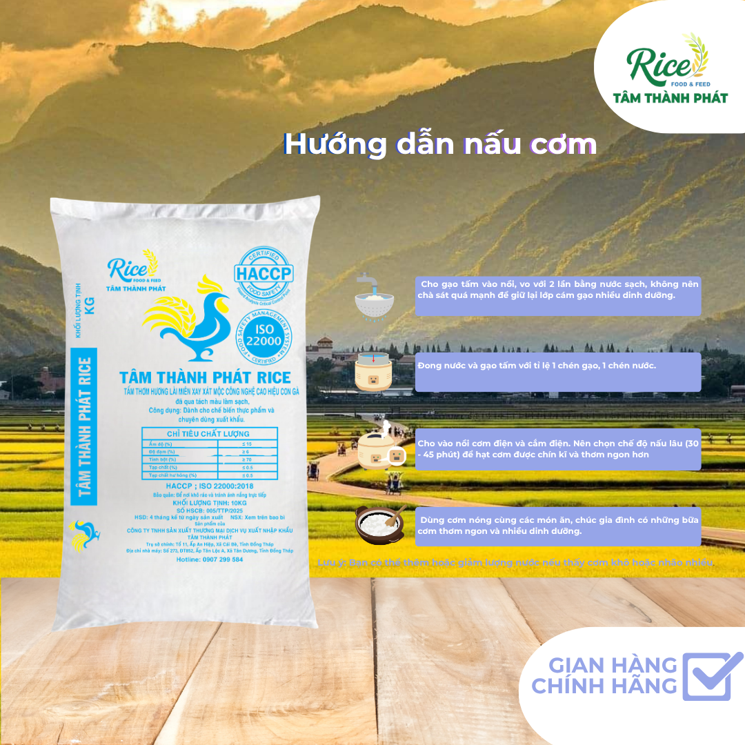 CÔNG TY TNHH SẢN XUẤT THƯƠNG MẠI DỊCH VỤ XUẤT NHẬP KHẨU TÂM THÀNH PHÁT
