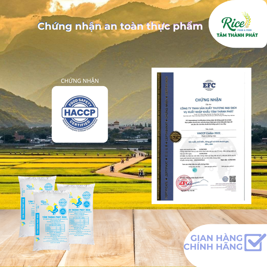CÔNG TY TNHH SẢN XUẤT THƯƠNG MẠI DỊCH VỤ XUẤT NHẬP KHẨU TÂM THÀNH PHÁT