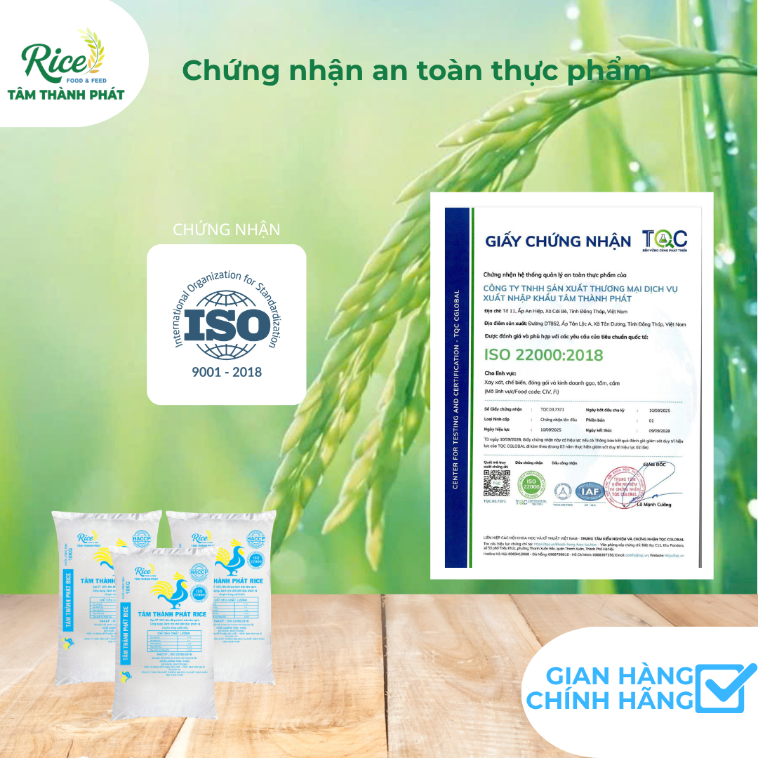 CÔNG TY TNHH SẢN XUẤT THƯƠNG MẠI DỊCH VỤ XUẤT NHẬP KHẨU TÂM THÀNH PHÁT
