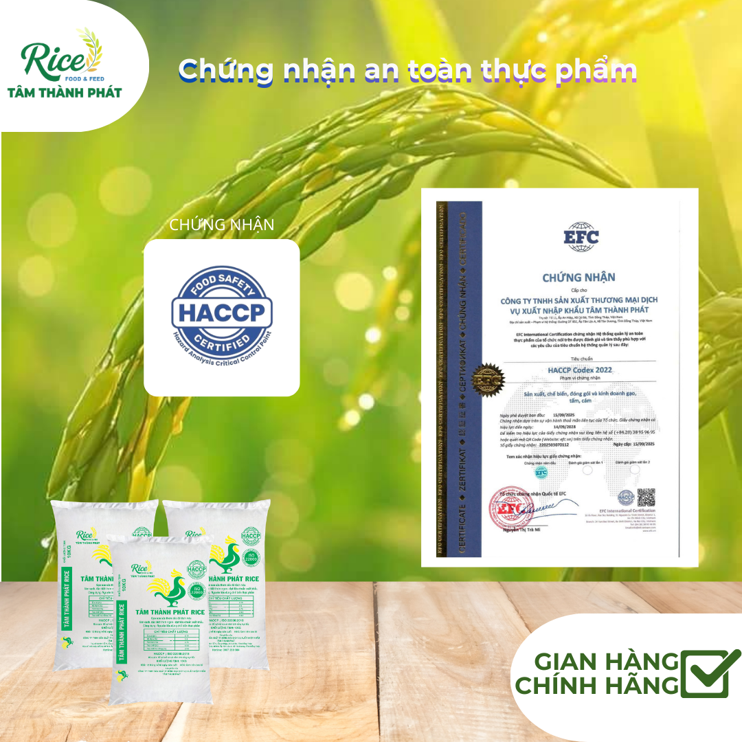CÔNG TY TNHH SẢN XUẤT THƯƠNG MẠI DỊCH VỤ XUẤT NHẬP KHẨU TÂM THÀNH PHÁT