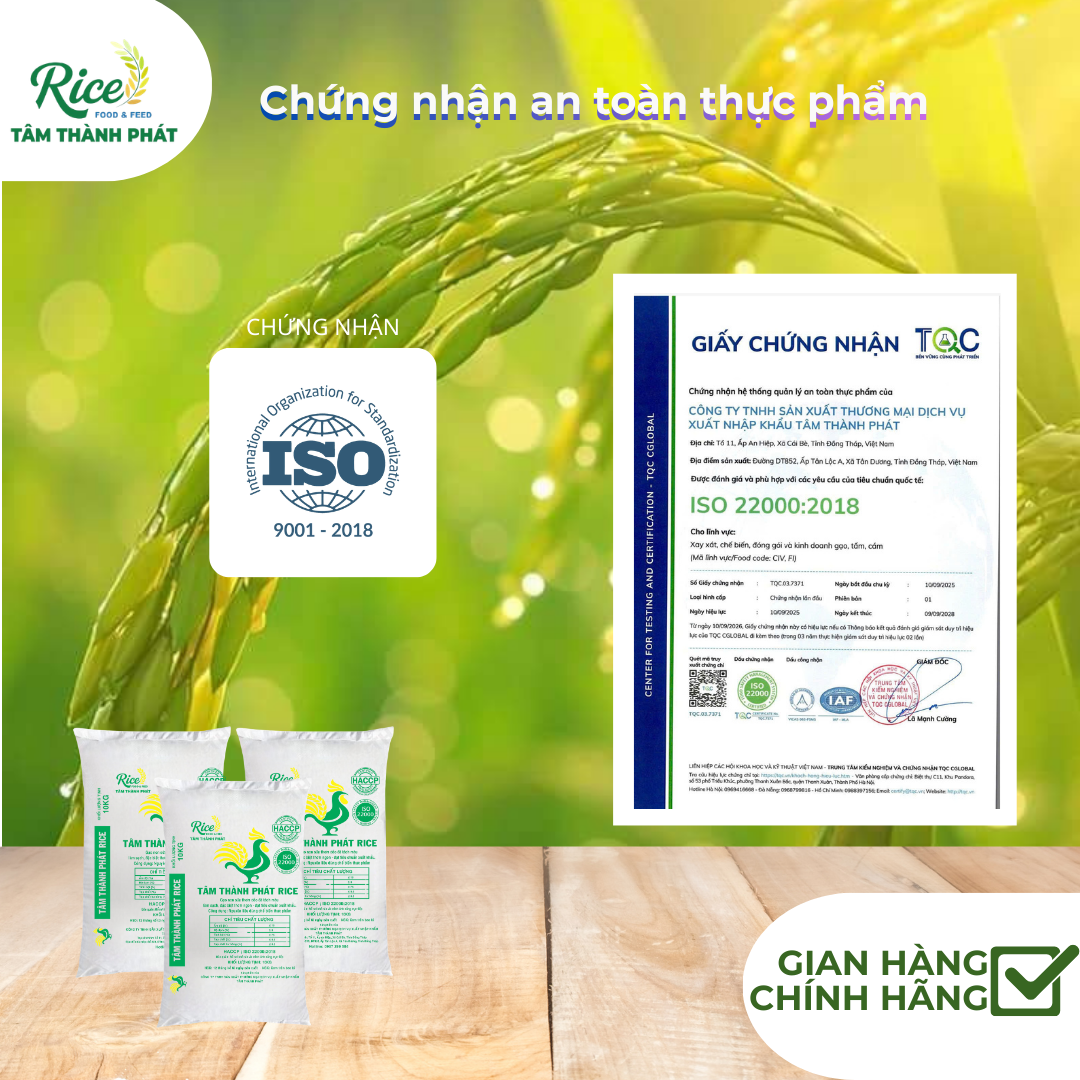 CÔNG TY TNHH SẢN XUẤT THƯƠNG MẠI DỊCH VỤ XUẤT NHẬP KHẨU TÂM THÀNH PHÁT