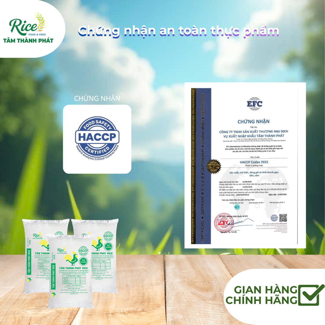CÔNG TY TNHH SẢN XUẤT THƯƠNG MẠI DỊCH VỤ XUẤT NHẬP KHẨU TÂM THÀNH PHÁT