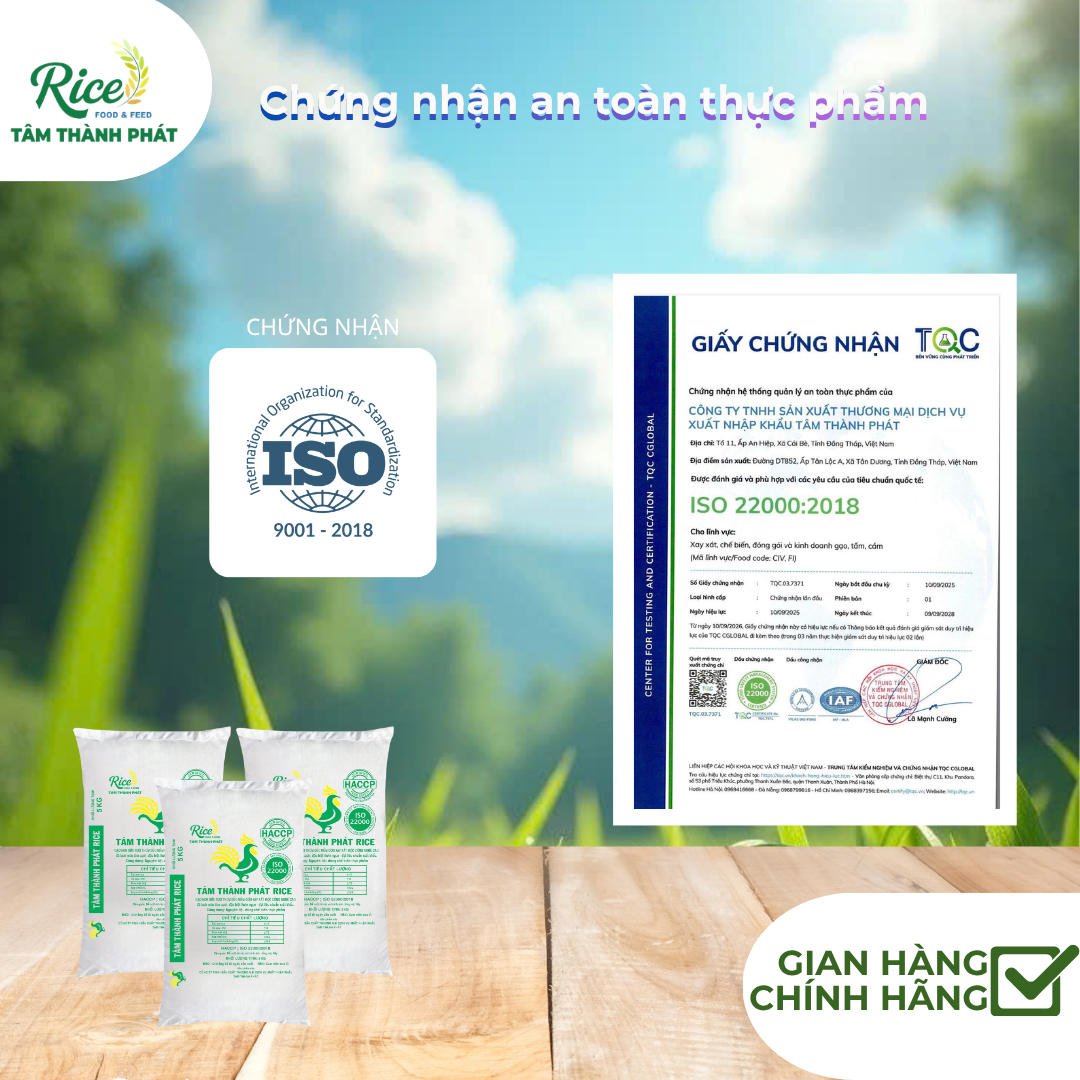 CÔNG TY TNHH SẢN XUẤT THƯƠNG MẠI DỊCH VỤ XUẤT NHẬP KHẨU TÂM THÀNH PHÁT